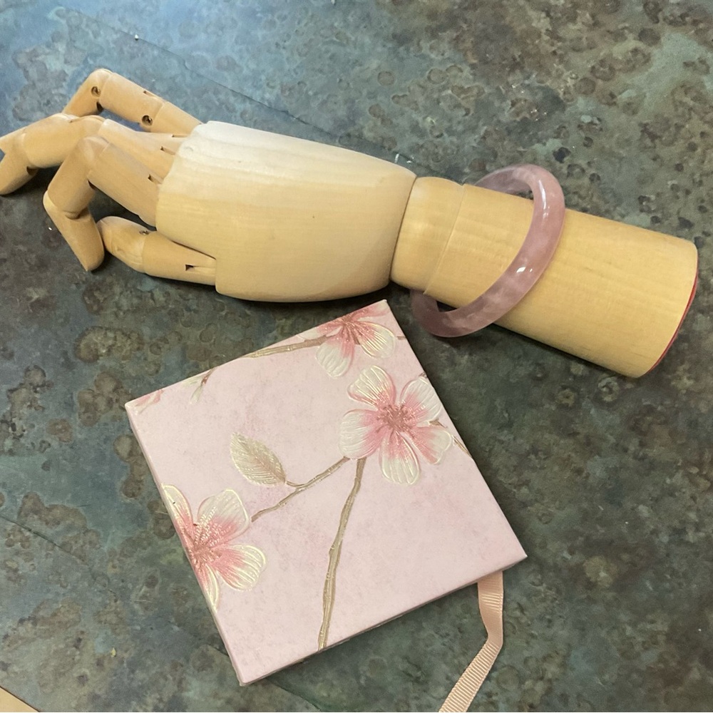 Pink Rose Quartz Bangle